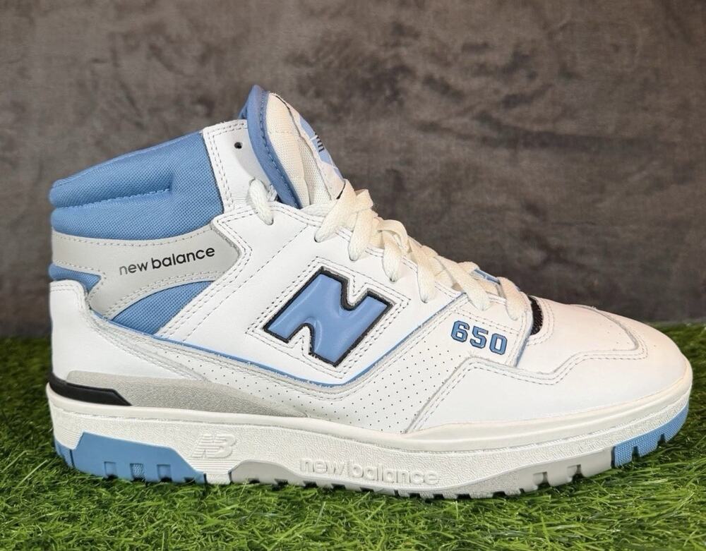 New Balance 650 High Top NBA Shoes Light NC Blue Mens Size 11 New Fast Ship